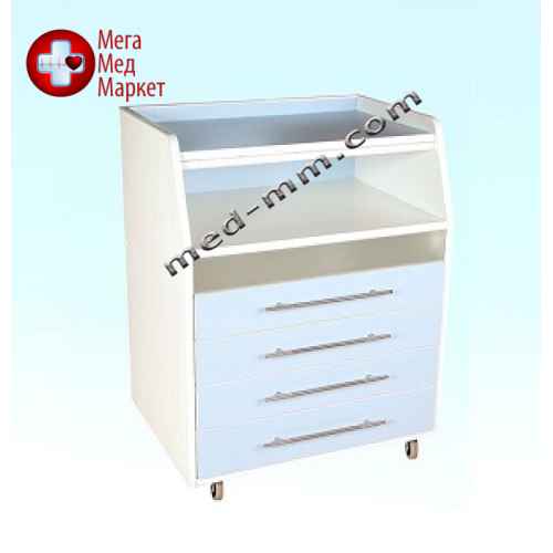 Тумба со встроенной бактерицидной лампой и металлическими ящиками